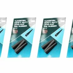 6" 6 PACK | Nash Tungsten Heavy Duty Lead Clip Tail Rubber