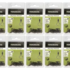 10" 10 PACK | Radical Z-Carp Big Eye Swivel Size 8