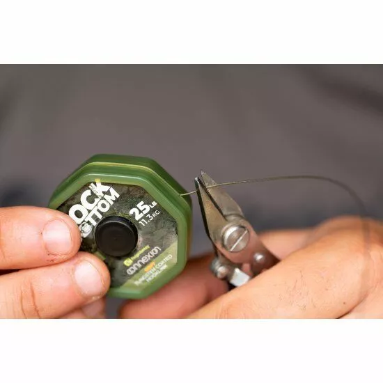 RidgeMonkey Connexion Rock Bottom Tungsten Semi Stiff Coated Hooklink 25lb | Camo Green 4 RidgeMonkey Connexion Rock Bottom Tungsten Semi Stiff Coated Hooklink 25lb | Camo Green - Afbeelding 2