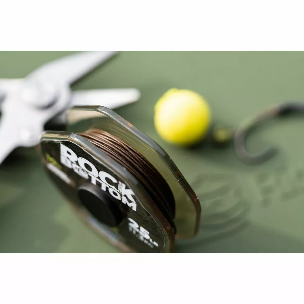 RidgeMonkey Connexion Rock Bottom Tungsten Soft Coated Hooklink 25lb | Camo Brown 4 RidgeMonkey Connexion Rock Bottom Tungsten Soft Coated Hooklink 25lb | Camo Brown - Afbeelding 2