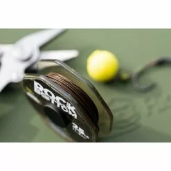 RidgeMonkey Connexion Rock Bottom Tungsten Semi Stiff Coated Hooklink 25lb | Camo Brown -Klein Materiaal Winkel connex6 2