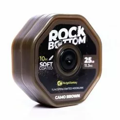 RidgeMonkey Connexion Rock Bottom Tungsten Soft Coated Hooklink 25lb | Camo Brown 9 RidgeMonkey Connexion Rock Bottom Tungsten Soft Coated Hooklink 25lb | Camo Brown -Klein Materiaal Winkel connexsoftbrown