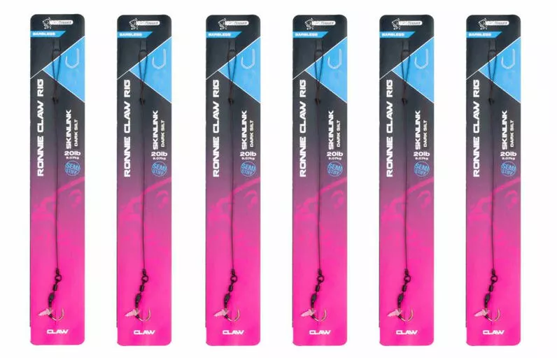 6" 6 PACK | Nash Ronnie Claw Rigs Barbless 3 6" 6 PACK | Nash Ronnie Claw Rigs Barbless