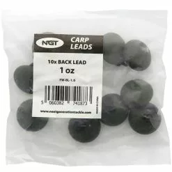 NGT Saucer Back Lead 42gr (10pcs) -Klein Materiaal Winkel saucerrr