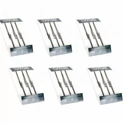 6" 6 VERPAKKINGEN = 18 LEADERS | Nash Cling-On Leader 40lb (Silt) 0.75m Uni Swivel